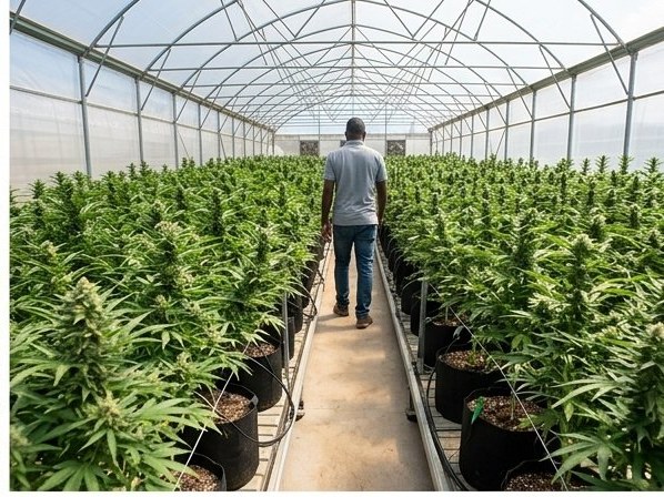 Practical outdoor production rows